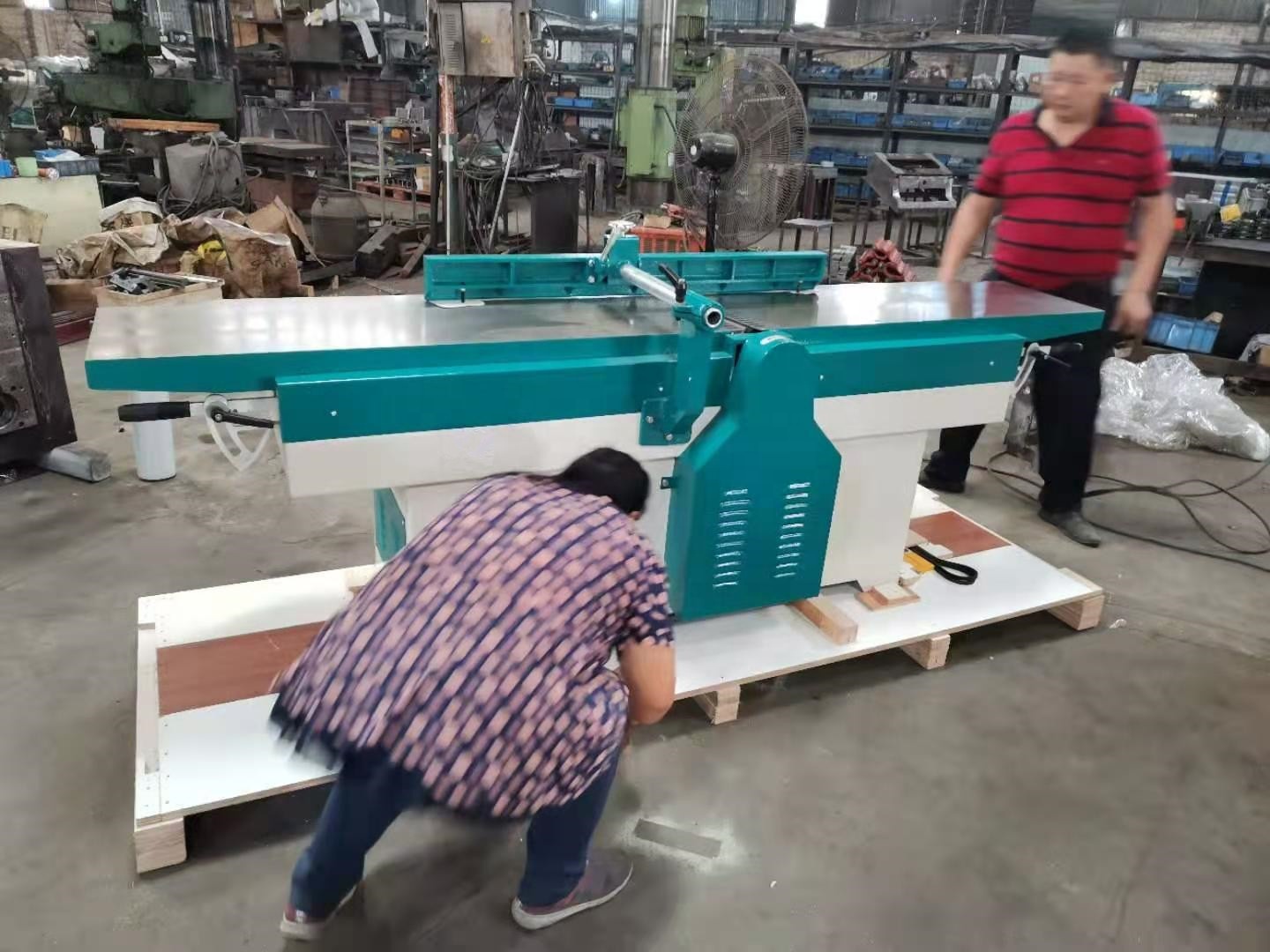 Wood Woodworking - 400mm（15.7インチ）木工用ヘビーデューティー家具木材表面スパイラルストレートプレーナージョインターかんな刃工具機械