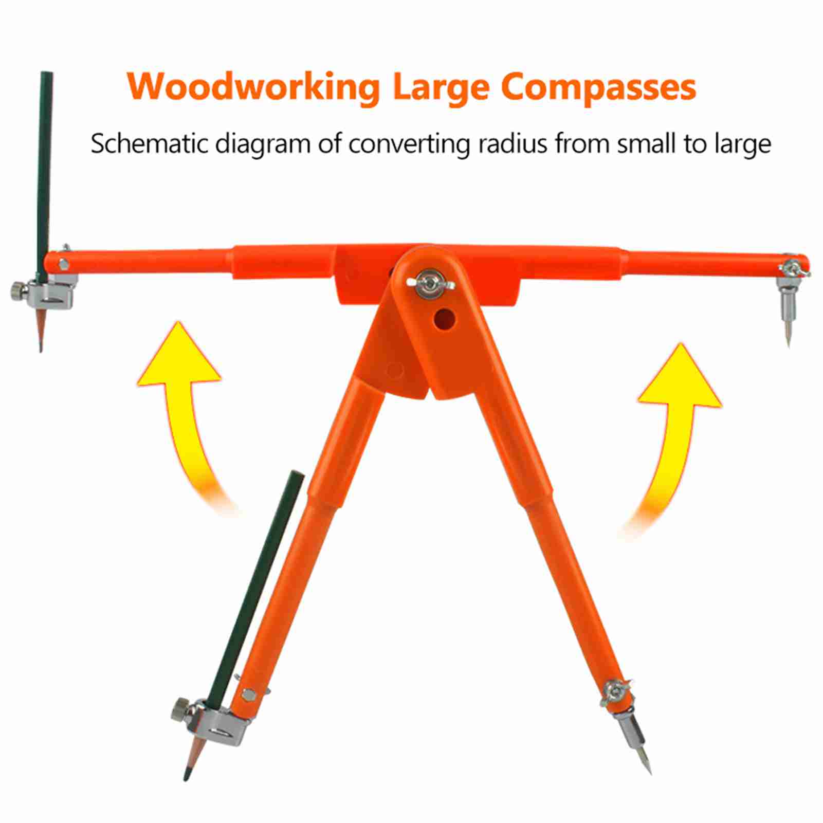 Woodworking Free Plans - ゲージ大型コンパス 木工用大型コンパス 工業用多機能ツール 計画用ワイヤーゲージ 調整可能なロック式ディバイダー
