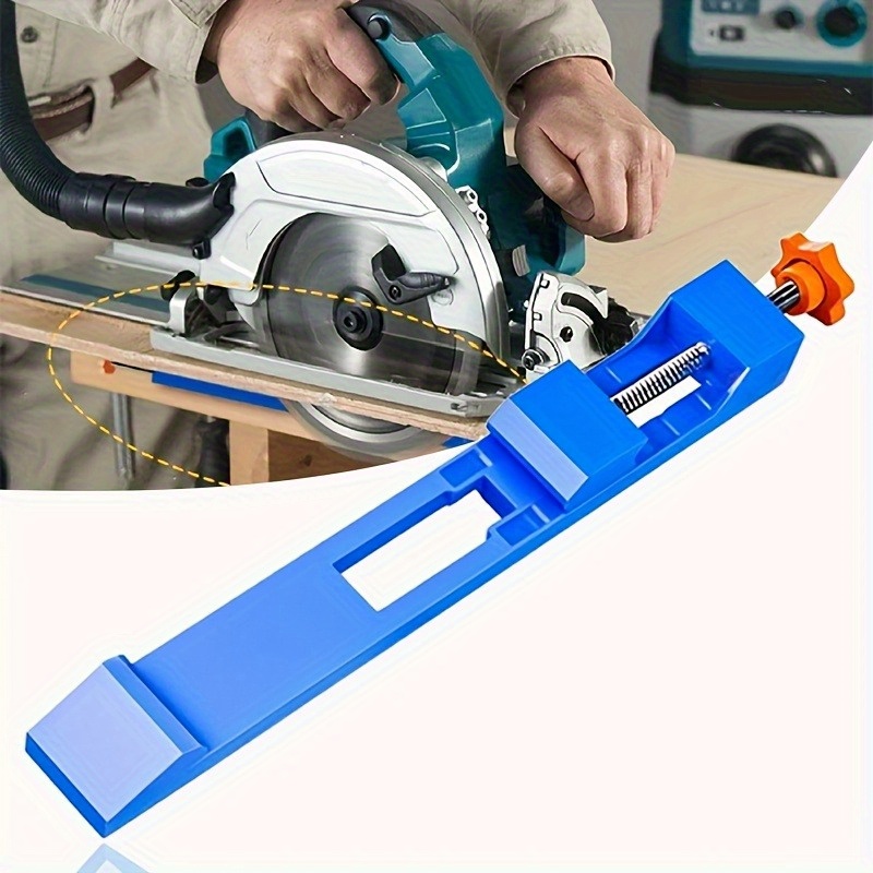 Woodworking Gifts For Men - 1個/2個セット 高品質調整可能カッティングマシンベースガイドレール ABS製丸鋸用ポジショニングクランプ ロッキングツールホルダー、夫、父、男性へのハロウィンやクリスマスのギフト
