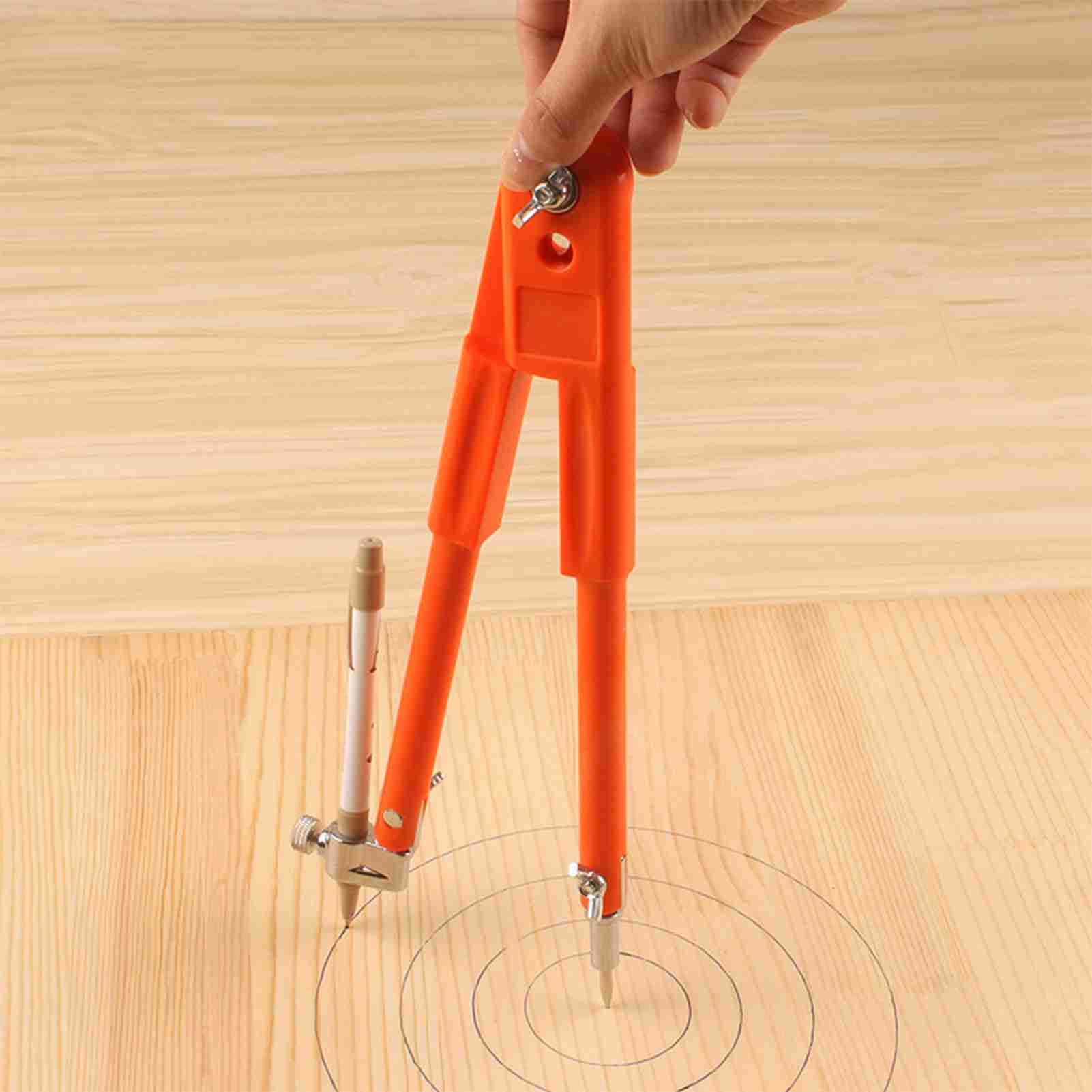 Woodworking Free Plans - 大型コンパス 木工用大型コンパス 工業用多機能ツール 計画用ワイヤーゲージ 調整可能なロック式ディバイダー