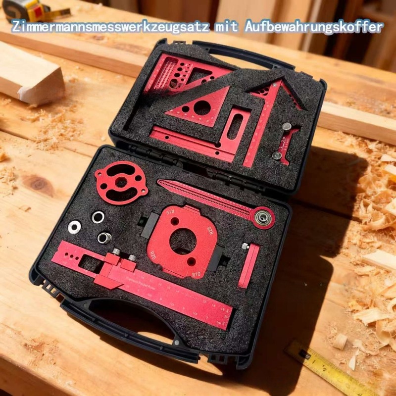 Woodworking Free Plans - 木工測定ツールキット 収納ボックス付き プロジェクト計画レイアウト用板接合補助キット