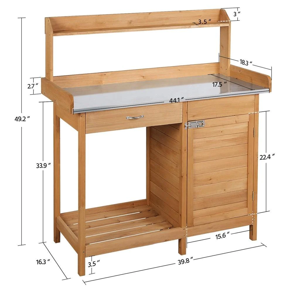 屋外家具用の屋外家庭用無垢材の作業台 - Woodworking Workbench のレビューと価格