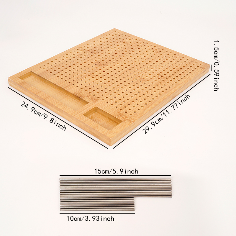 ステンレスピン付きかぎ針編みブロッキングボード、かぎ針編みプ - Woodworking Art のレビューと価格