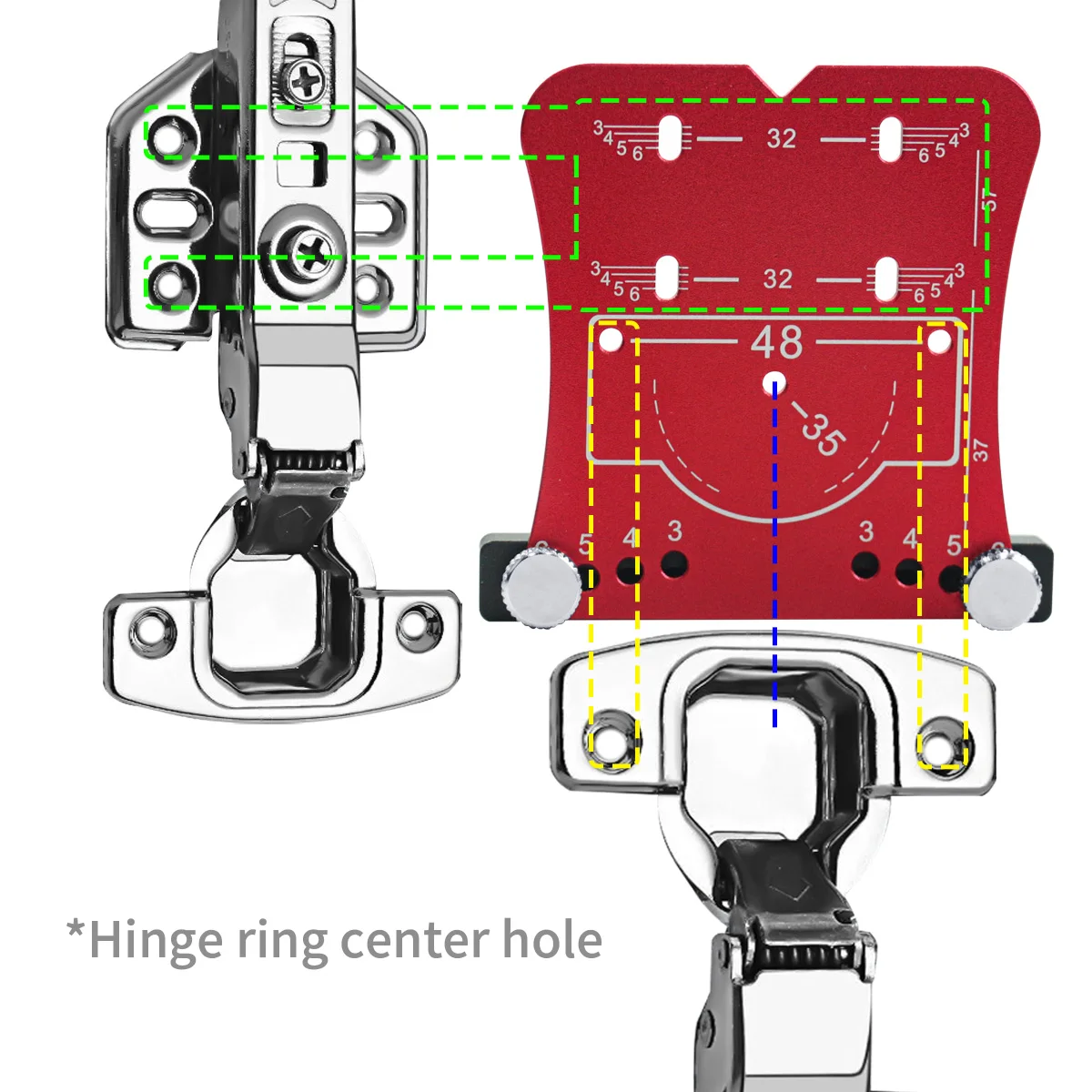 35mmヒンジ穴位置決めテンプレートアルミ合金穴開け器木工用 - Woodworking Classes のレビューと価格