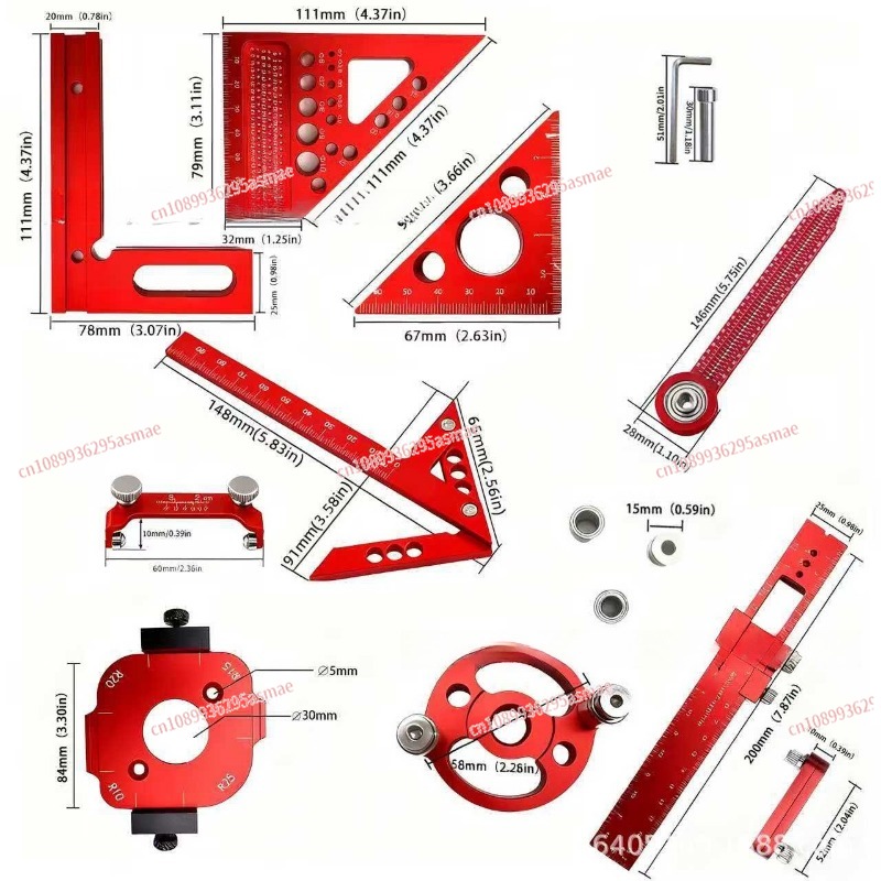 木工測定ツールキット（収納ケース付き）-ボード接合レイアウト - Woodworking Free Plans のレビューと価格