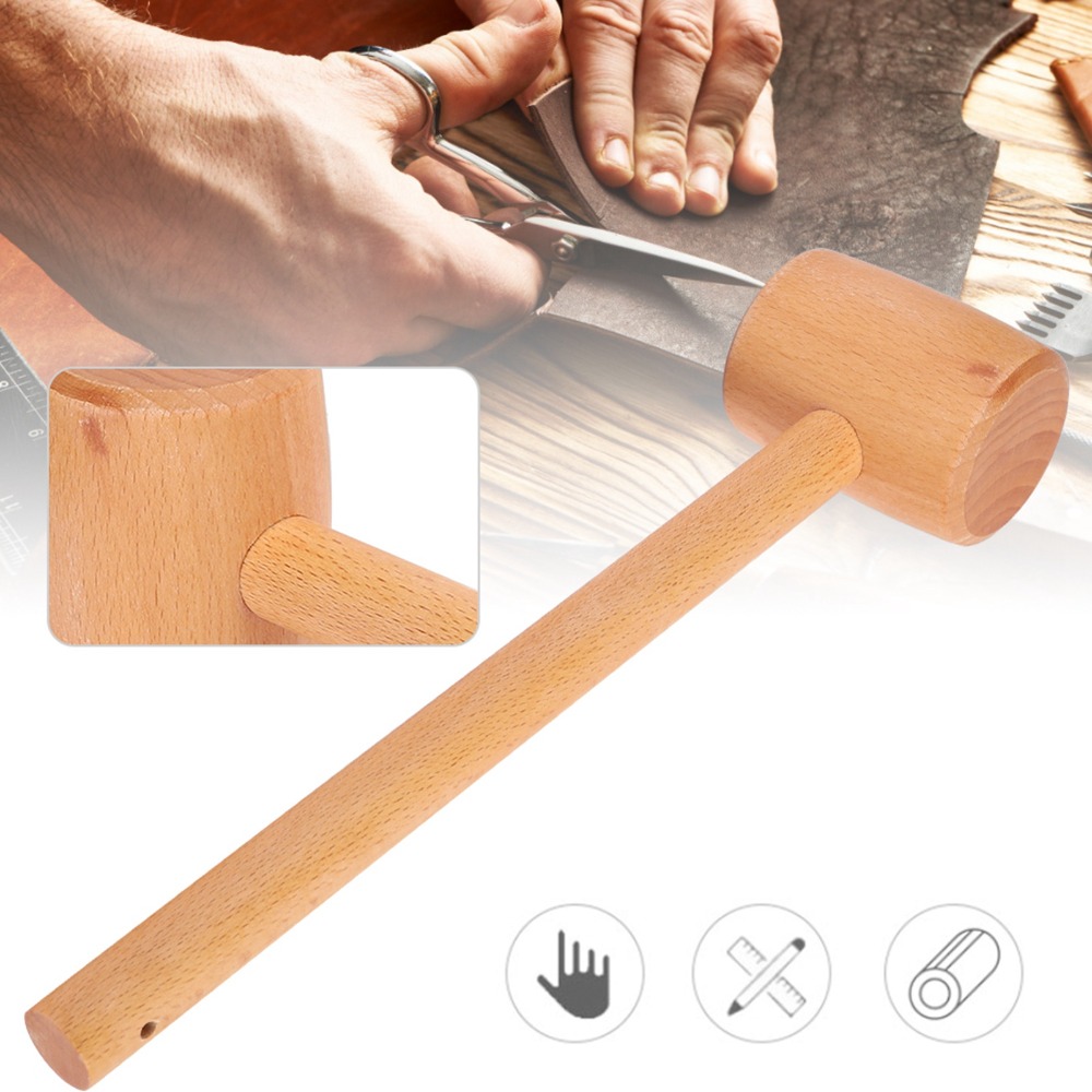 無垢材木製マレット、ダメージフリー打撃、手作りのブナ材ハンマ - Wooden Mallet Carving のレビューと価格