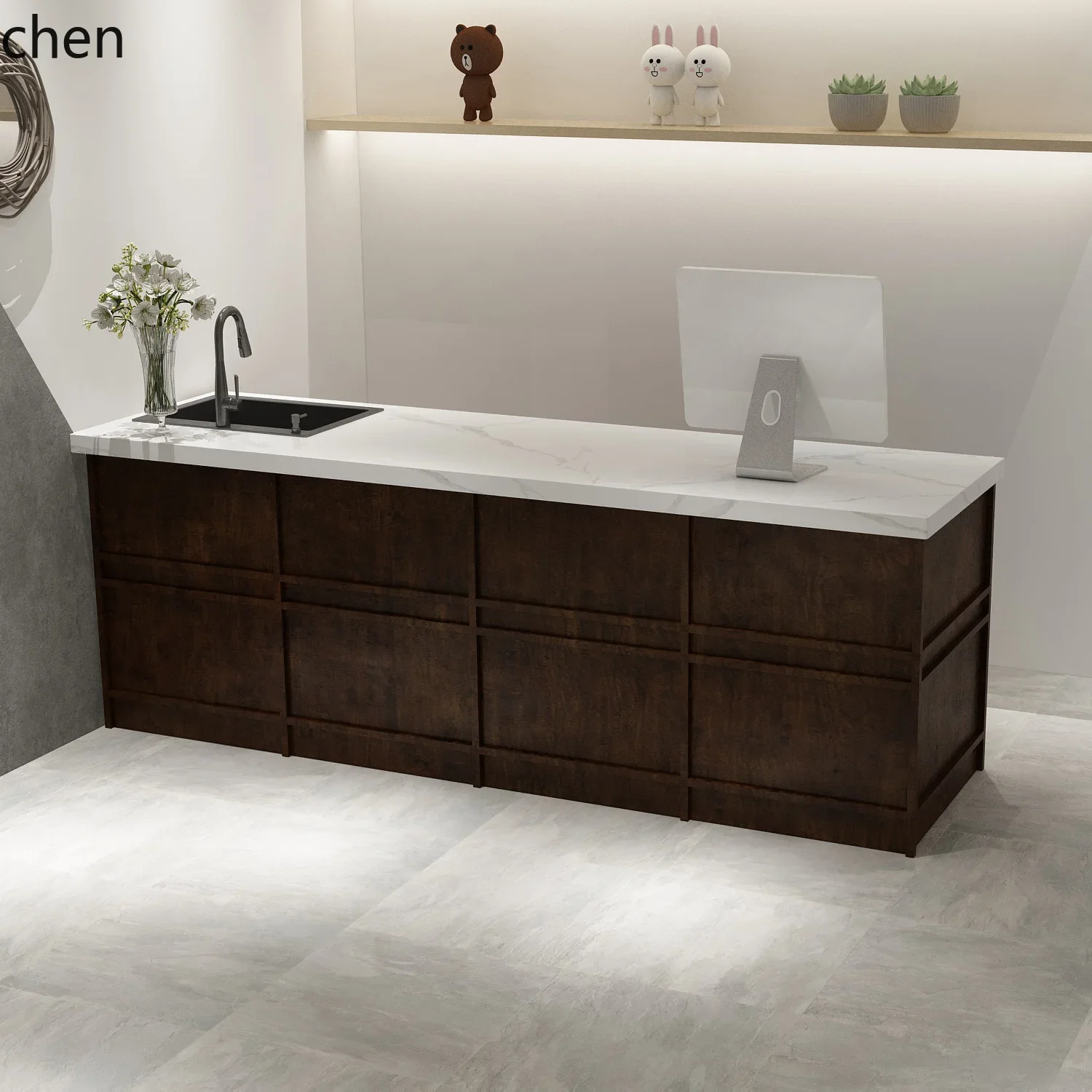 TQH7.2フラワーショップ花屋仕事専用レジカウンターフロン - Wood Woodworking のレビューと価格