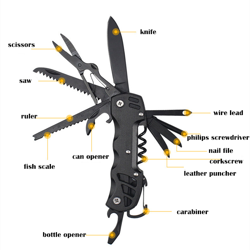 多機能ツール、家庭用、キャンプ用、ステンレス製ナイフ、ハサミ - Woodworking Gifts For Men のレビューと価格