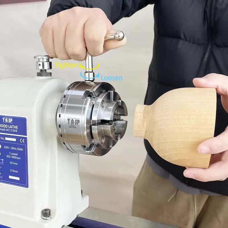 TASP 4インチ木工旋盤用スクロールチャック 100mm  - Wood Woodworking のレビューと価格