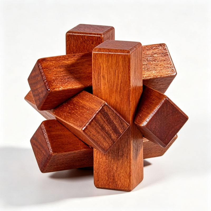 木製ノットパズル IQ ロジックトレーニング ロック解除 イ - Woodworking Game のレビューと価格