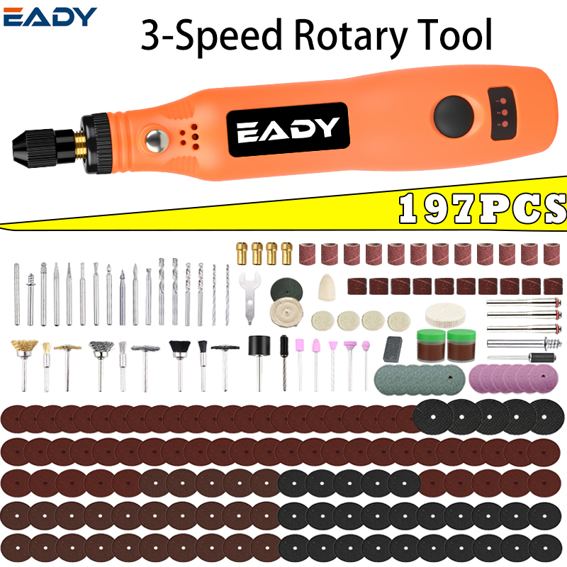 USBコードレス回転工具キット – 金属研磨、模型製作、アク - Woodworking Shops のレビューと価格
