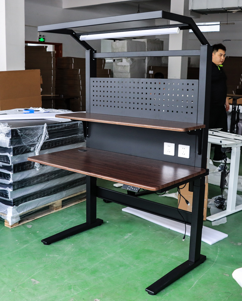 高さ調節可能なフロアスタンディングワークテーブル、ヘビーデュ - Woodworking Workbench のレビューと価格