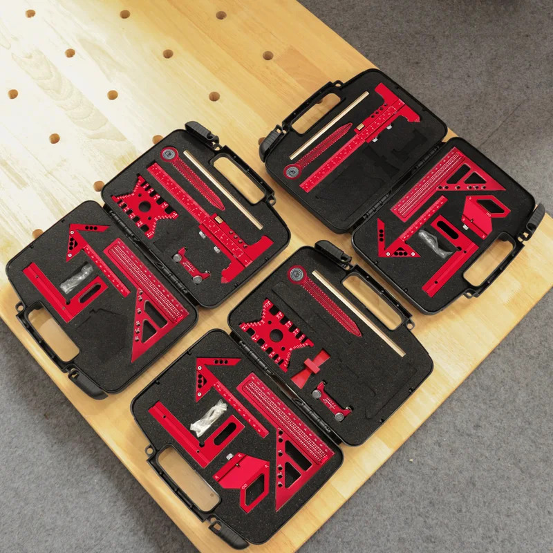 木工用アルミ製直角定規キット（ボックス付き）精密大工用クイッ - Woodworking Free Plans のレビューと価格