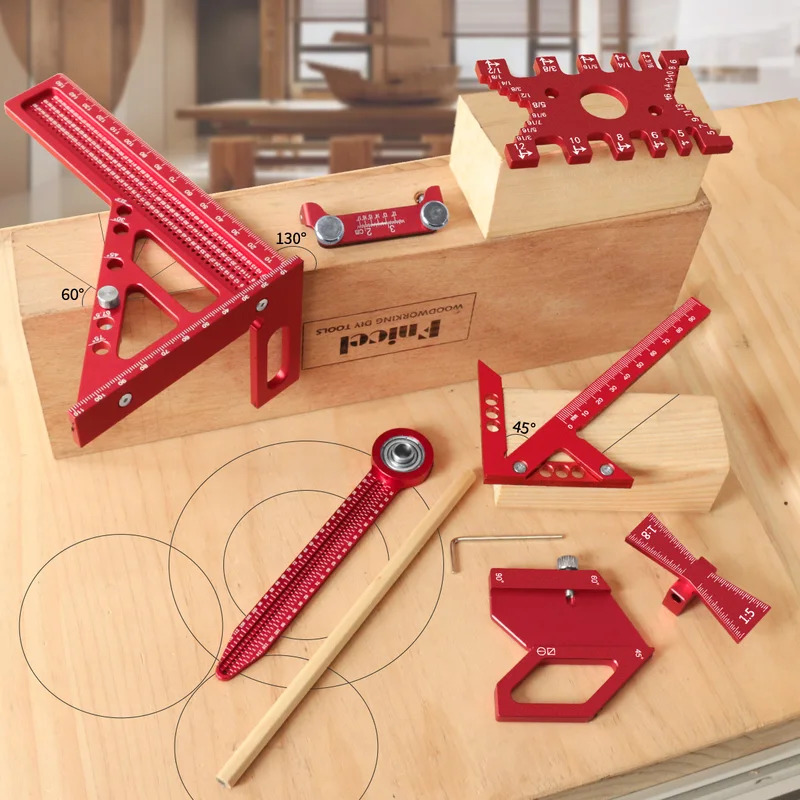 木工用アルミ製直角定規キット（ボックス付き）精密大工用クイッ - Woodworking Free Plans のレビューと価格