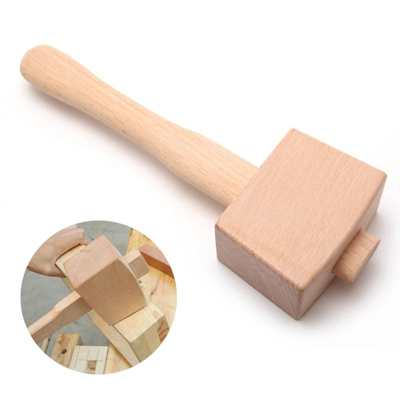 DIY手作り革、木工道具、子供の手作り無垢材、ブナ材ハンマー - Wooden Mallet Carving のレビューと価格
