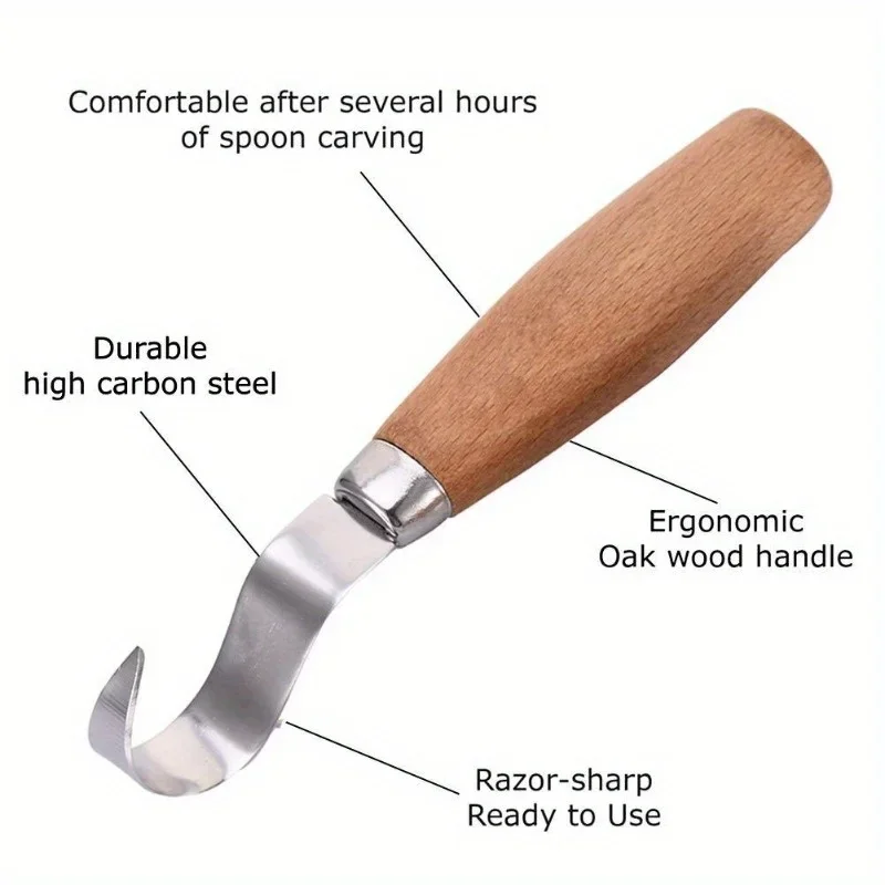 木彫りナイフ チゼルフックナイフ 彫刻ツール 人間工学に基づ - Woodworking For Beginners のレビューと価格