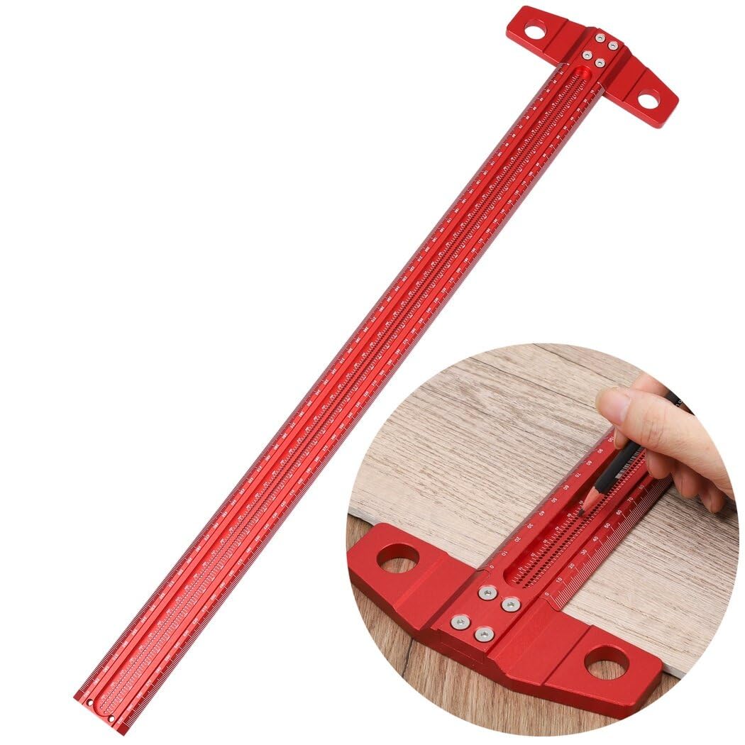 60-500MM精密マーキングTルーラーアルミ合金木工用スク - Woodworking Classes のレビューと価格