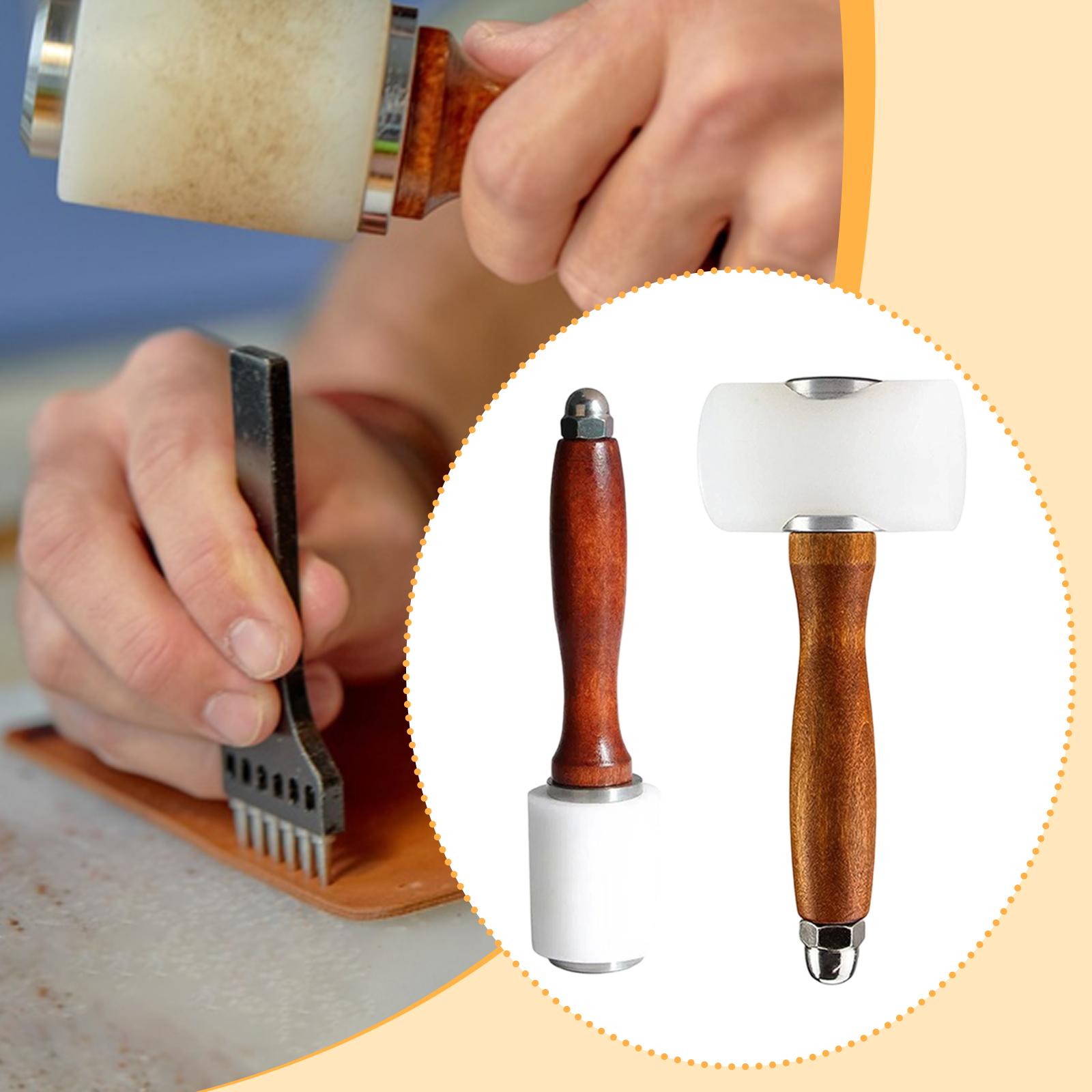 レザーカービングハンマー プレミアム、耐久性、DIYレザーツ - Wooden Mallet Carving のレビューと価格
