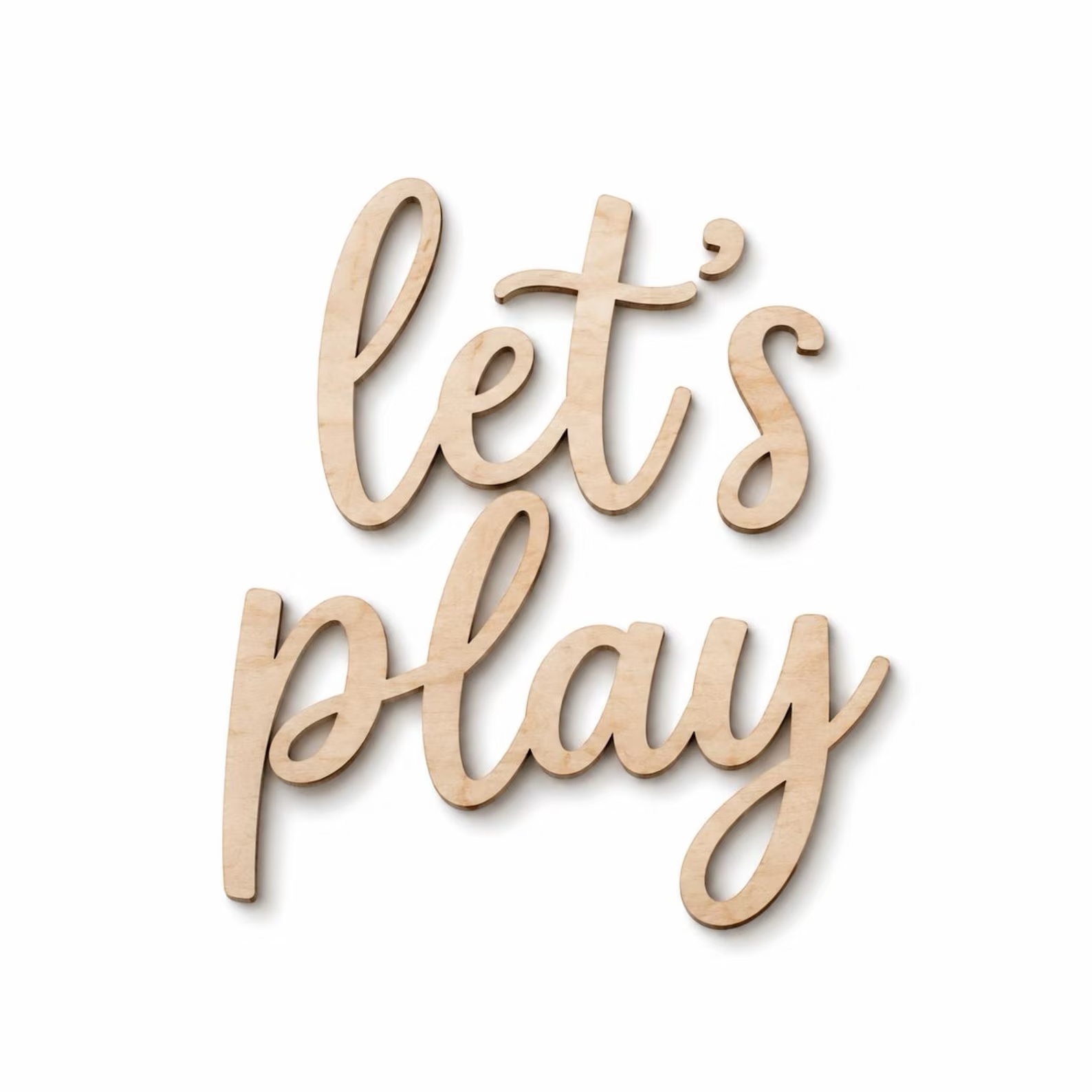 木製ウォールサイン「Let's Play」、プレイルーム・ゲ - Woodworking For Beginners のレビューと価格