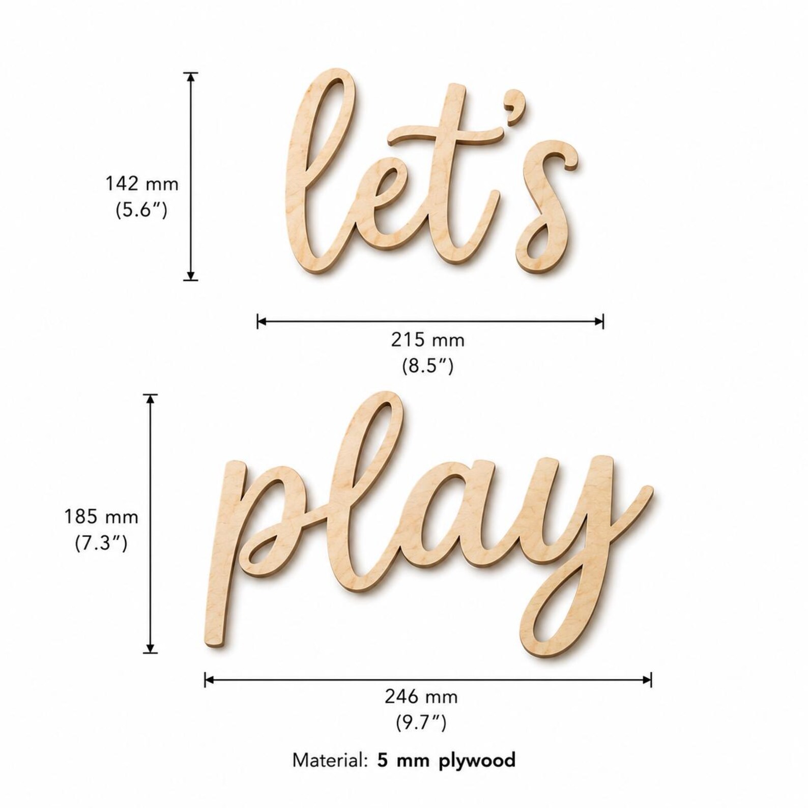 木製ウォールサイン「Let's Play」、プレイルーム・ゲ - Woodworking For Beginners のレビューと価格