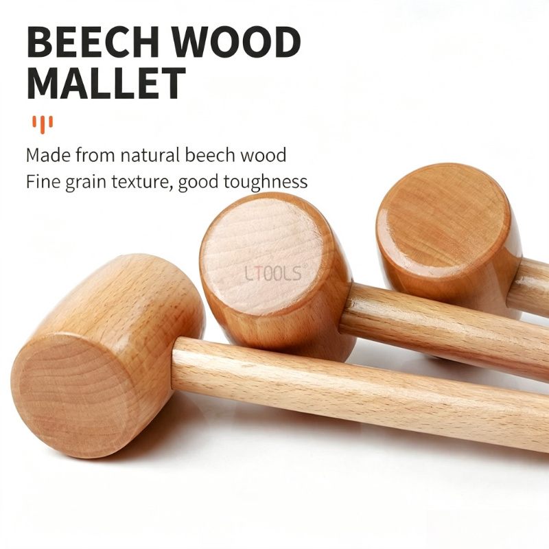 無垢材のミニ木製ハンマー、木工用打撃ツール、大工仕事、DIY - Wooden Mallet Carving のレビューと価格