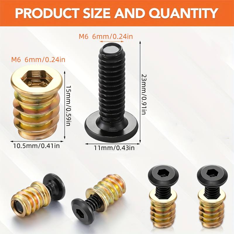 10 個のナットねじ込みインサート組み合わせツールキット木製 - Woodworking Shops のレビューと価格