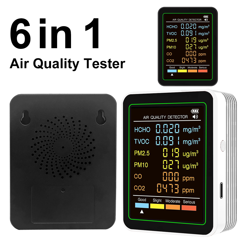 6in1 空気質検出器テスター PM0.3 PM1.0 PM - Woodworking App のレビューと価格