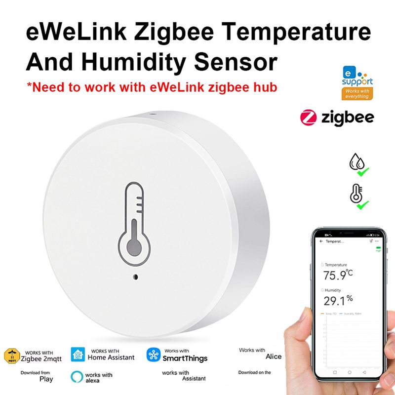 AEE6-Zigbee 温度と湿度センサー ミニ温度湿度セン - Woodworking App のレビューと価格