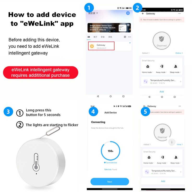 AEE6-Zigbee 温度と湿度センサー ミニ温度湿度セン - Woodworking App のレビューと価格