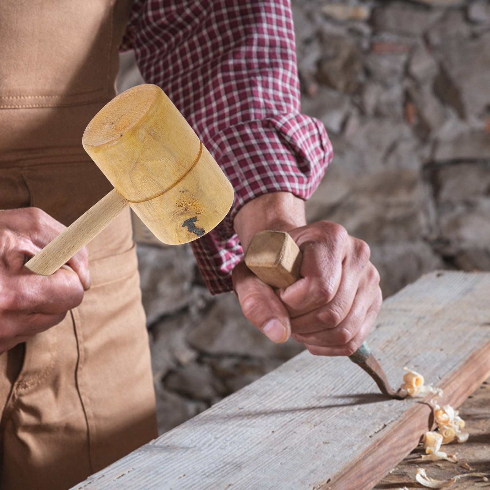プレミアムローズウッドマレット無垢材ハンマー、木工工具、大工 - Wooden Mallet Carving のレビューと価格